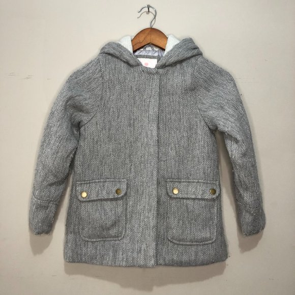 Carter's Girls Size XL (8) Full Zip Winter Coat Grey - Picture 1 of 7